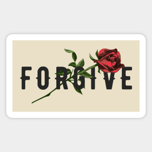 forgive rose flower Magnet